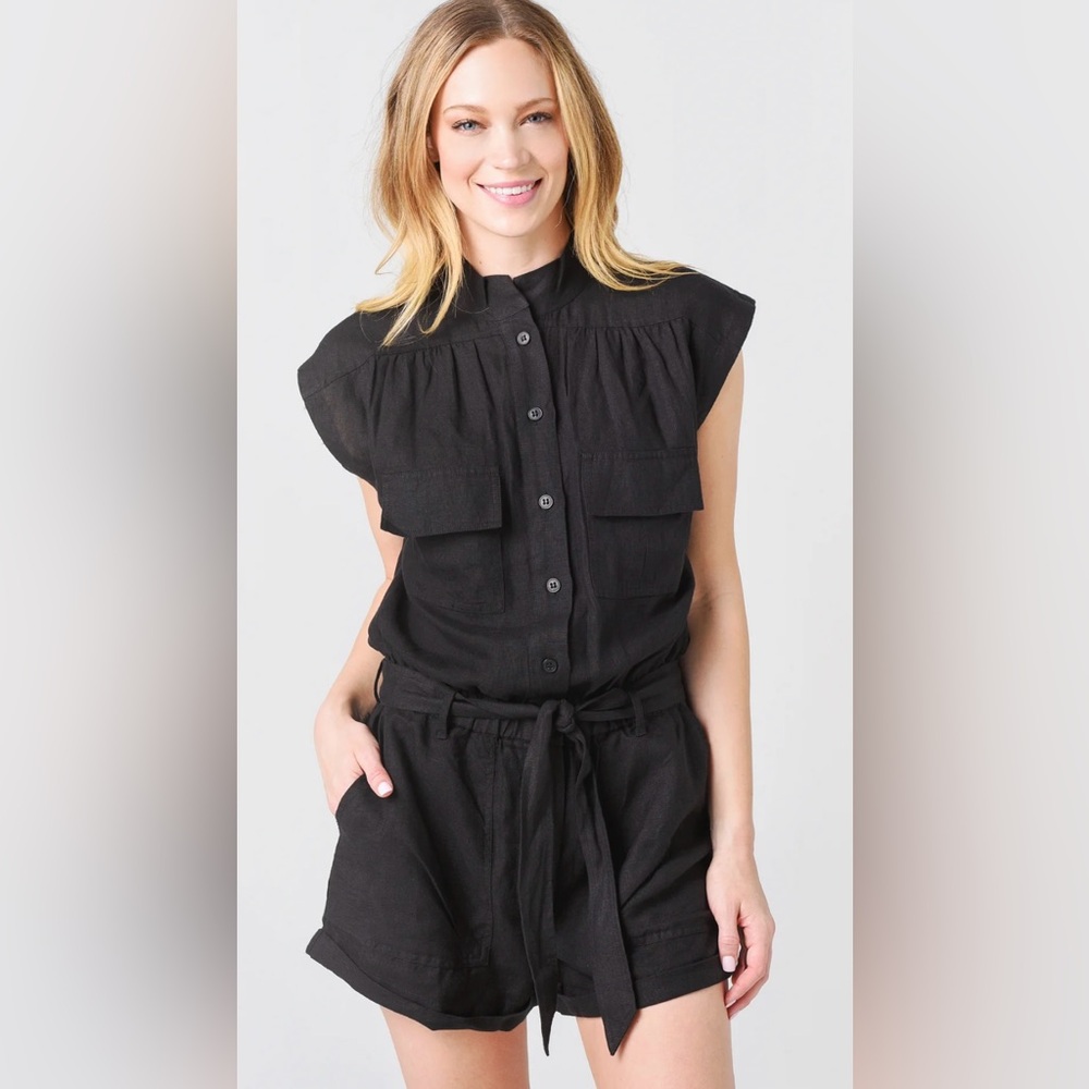 Frame Linen Romper size large